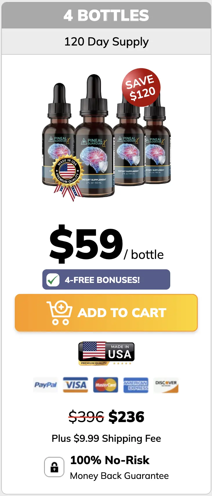 Pineal Guardian order three bottles